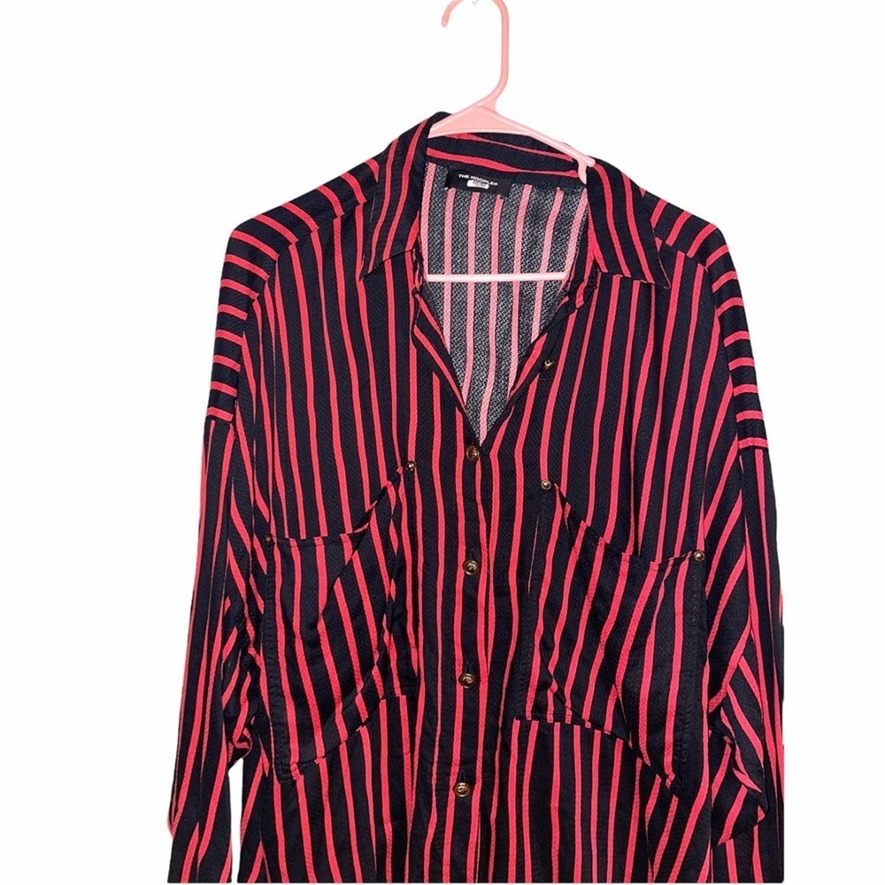 The Kooples Oversize Stripe Shirt Size 2 - Picture 3 of 9